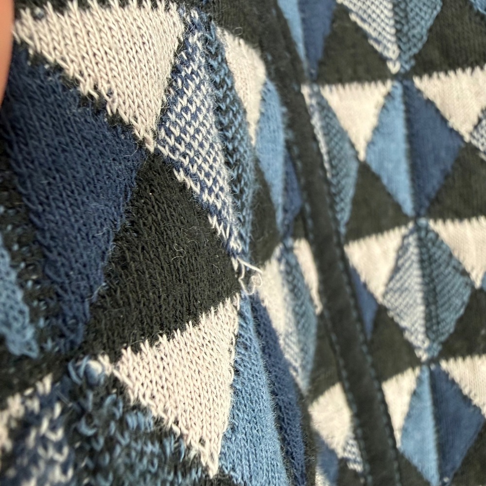 ANTHROPOLOGIE HEI HEI VALO QUILTED JACKET XS DIAMOND GEOMETRIC PRINT - Picture 8 of 10